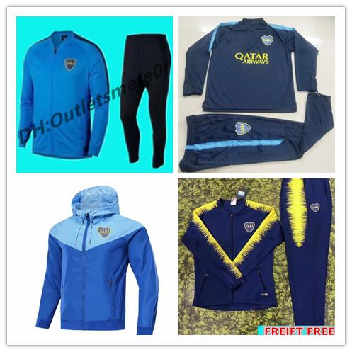 BOCA JUNIORS tracksuits TEVEZ CARLITOS GAGO jacket 2018 2019 camisetad de futbol pants training Boca Juniors Hoodie trench coat