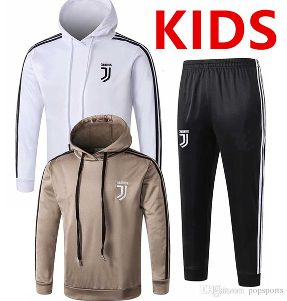 2018 19 KIDS KIT tracksuit Sweatshirt Hoodies chandal CR7 JUVENTUS Soccer Jersey 18 19 JUVE DYBALA Camisetas Futbol Camisas Maillot