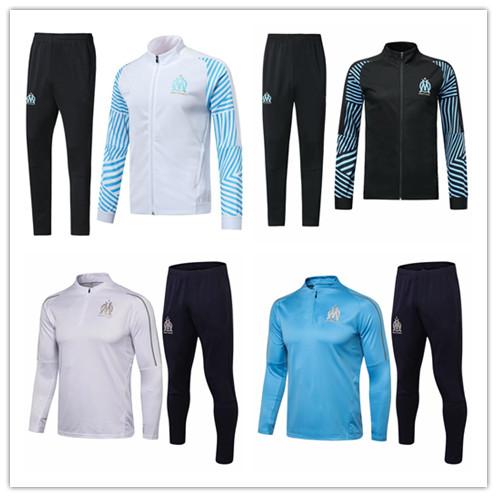 2018/19 Olympique de Marseille tracksuit soccer jacket Maillot De Foot PAYET L.GUSTAVO THAUVIN OM Football jacket full Zipper tracksuit