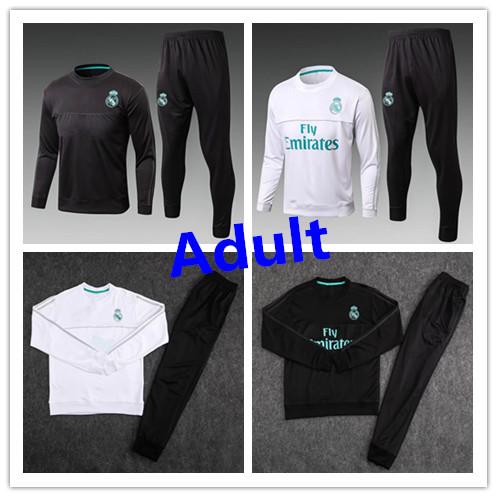 Hot 17 18 Real Madrid soccer Tracksuit RONALDO ASENSIO Track suits jacket 2017 2018 Real Madrid chandal training suits sports wear