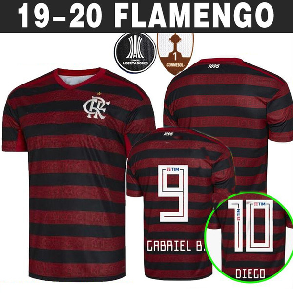 Men 19 20 flamengo jersey 2019 2020 Flemish GUERRERO DIEGO VINICIUS JR Soccer Jerseys Brazil Flamengo GABRIEL B sports football shirt