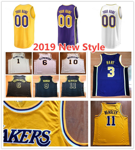 Printed Tyson Chandler Moritz Wagner Kyle Kuzma Josh Hart Sviatoslav Mykhailiuk Ivica Zubac Isaac Bonga Johnathan Williams Jerseys