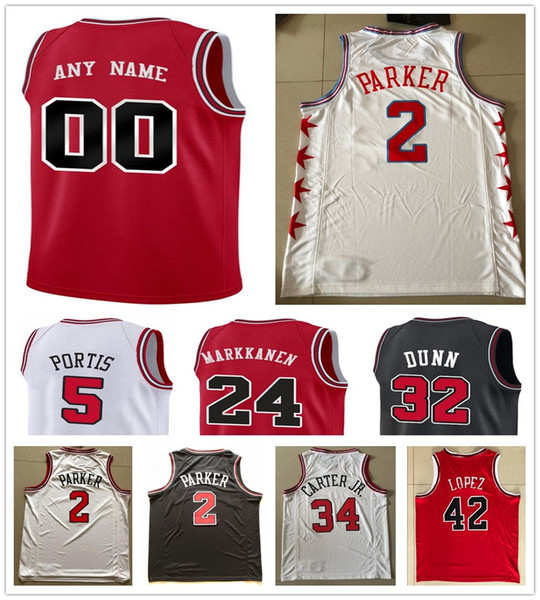 Printed Cameron Payne Bobby Portis Denzel Valentine Chandler Hutchison Antonio Blakeney Ryan Arcidiacono Shaquille Harrison Jerseys