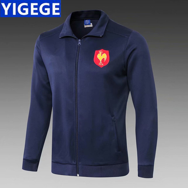 SWEAT ZIPPÉ DE PRÉSENTATION XV DE FRANCE JACKET 18/19 FRANCE RUGBY JERSEY 2018 TRAINING SINGLET Rugby XV DE Jacket JERSEY size S-3XL