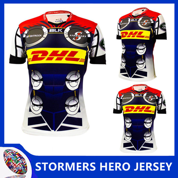 2019 STORMERS MEN'S HOME JERSEY SOUTH AFRICA BLITZBOKS REVEAL MANDELA 100 JERSEY Stormers 2019 STORMERS SUPER RUGBY HERO JERSEY size S - 3XL