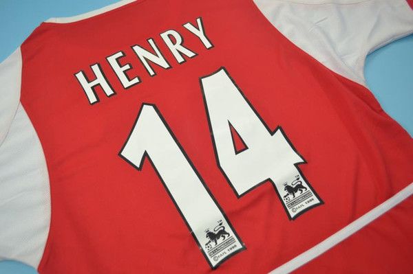 2002-04 home jerseys vantage jersey Retor jerseys gunners shirts Bergkamp WILTORD Gilberto Cole Ljungberg Campbell Henry Vieira Pires