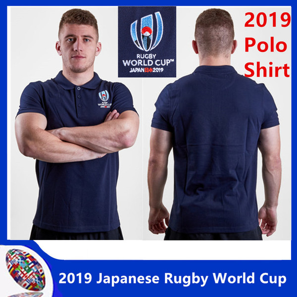 2019 Japan Rugby World Cup training Rugby World Cup 2019 Pique Polo Shirt Jersey 2019 Pique Rugby Polo Shirt size S-3XL