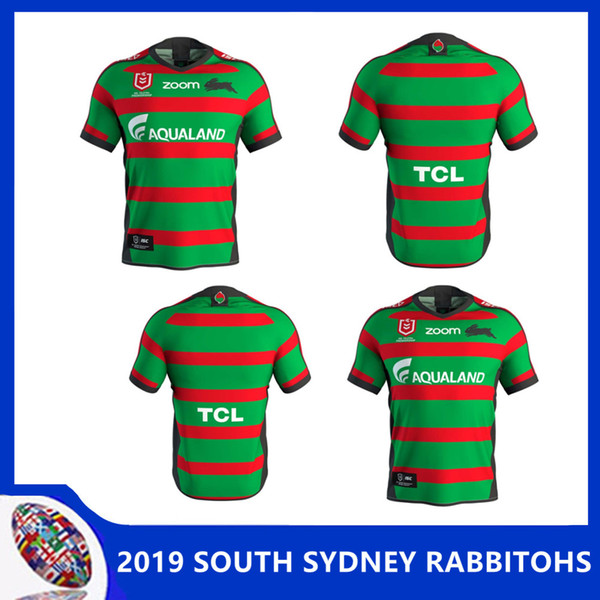 2019 NRL RUGBY JERSEY SOUTH SYDNEY RABBITOHS 2019 HOME JERSEY Australia NRL National Rugby League SOUTH SYDNEY RABBITOHS 2018 ANZAC JERSEY