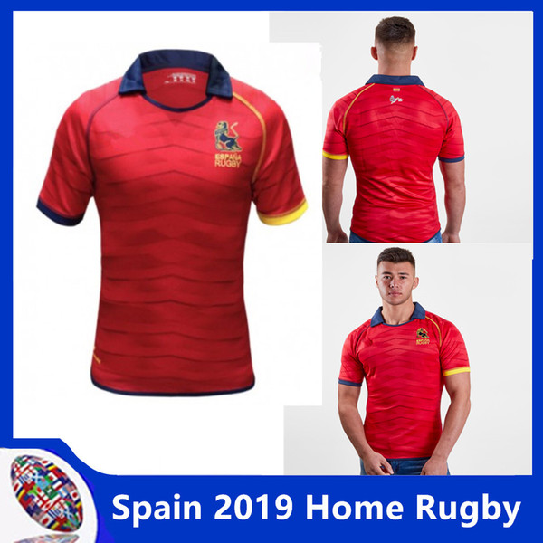 Spain 2018/19 Home Rugby Shirt Spain 2019 Home Rugby Shirt national team Spain 2018/19 Players Rugby Track Jacket size S-3XL