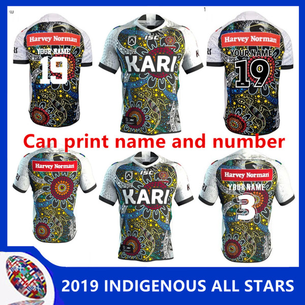 INDIGENOUS ALL STARS 2019 JERSEY indigenous all stars rugby Jerseys 2019 men's home jersey League shirt indigenous Rugby size S-XL-3XL