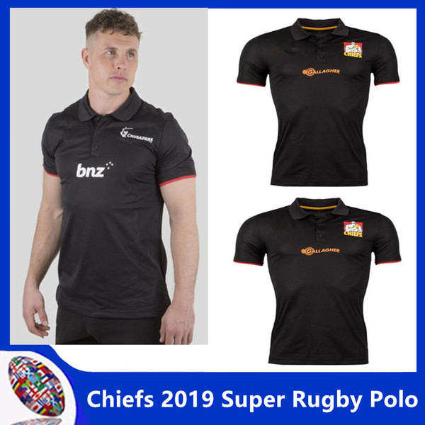 Chiefs 2019 Super Rugby Players Media Polo Shirt 2018 2019 New Zealand super rugby Crusaders 2019 Super Rugby Players Media Polo size S-3XL