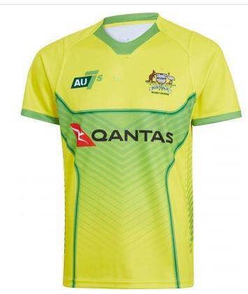 2019 Australia rugby AUSTRALIA WALLABIES JERSEY Seven-man rugby Jerseys 7's Rugby 2018/2019 AUSTRALIAN SEVENS rughy shirts size S -3XL