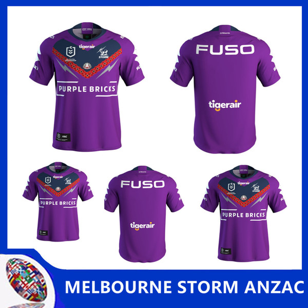 2019 NRL JERSEYS MELBOURNE STORM 2019 ANZAC JERSEY INDIGENOUS JERSEY 2018/2019 Melbourne storm rugby jerseys home Storm rugby size S-3XL