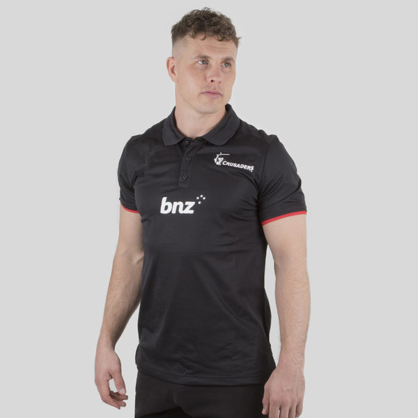 Crusaders 2019 Super Rugby Players Media Polo Shirt 2019 CRUSADERS Super Rugby Home Jersey New Zealand Super Rugby size S-3XL