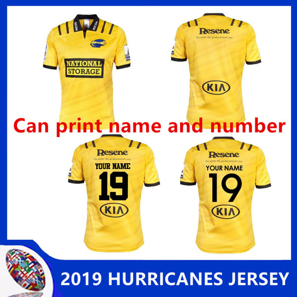 2019 WELLINGTON HURRICANES HOME JERSEY New Zealand Super Rugby Union 2018 new Highlanders Hurricanes Rugby size S-3XL (can print)