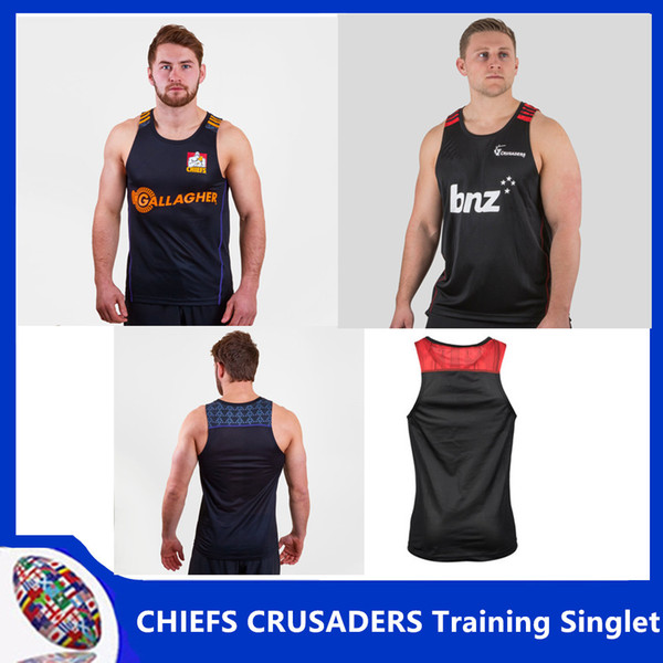 218/19 New Zealand Chiefs 2019 Players Super Rugby Training Singlet New Zealand Crusaders Rugby jerseys Crusaders Super Rugby jersey