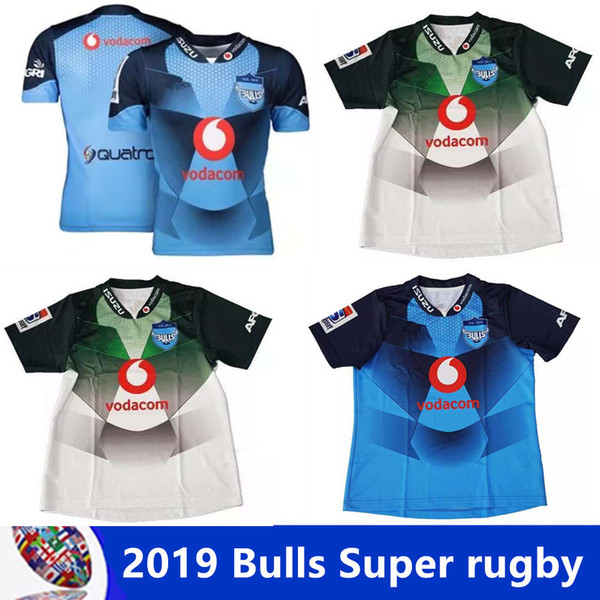 2019 Bulls Super rugby New Zealand adult Rugby Home AWAY shirt men sport maillot thai quality wholesale Bulls blue super Jersey size S-3XL