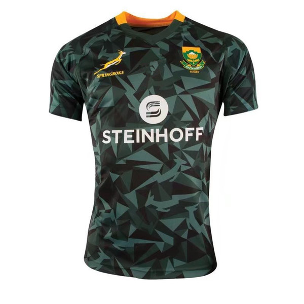 2018- 2019 Mens South Africa Fan 7s Home Rugby Shirt Springboks South African national team rugby jerseys shirts s-3xl