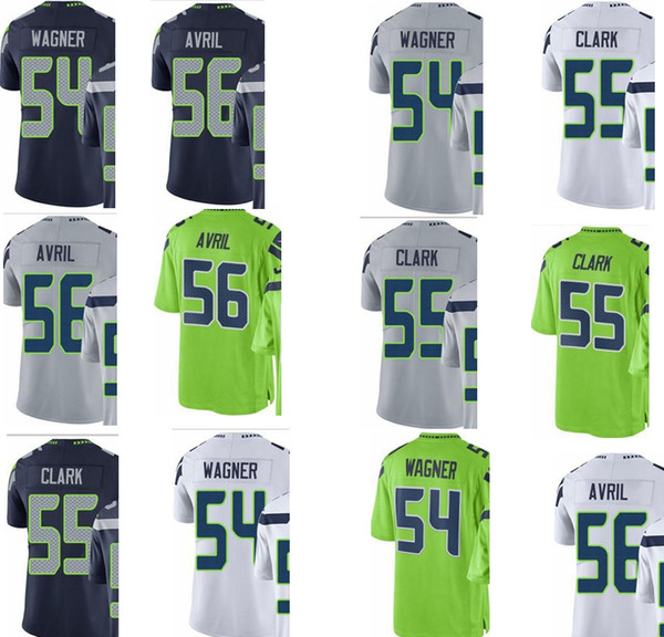 HOT #54 Bobby Wagner 55 Frank Clark 56 Cliff Avril Vapor Untouchable Limited/rush/elite jerseys