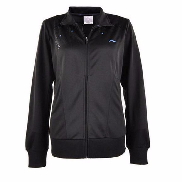 Wholesale-LI-NING 2016 New Tennis Training Jacket Women Breathable Solid Collar Jacket Quick Dry Sport Jacket LINING AWDH348