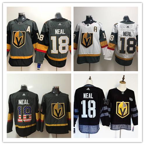 2019 New Mens 18 James Neal Vegas Golden Knights Hockey Jerseys Stitched Embroidery 2018 Stanley Cup Final Patch Capitals Jersey