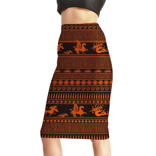 New Egypt Style Women Sexy High Waist Midi Skirts Tennis Bowling Skirts Slim Elastic Summer Popuar Female Party Apparel S to 4XL