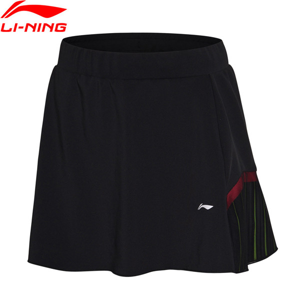 Women Badminton Skirt Shorts and Uber Cup National Team Sponsor Regular Fit LiNing Sports Skorts ASKN028 WQB1028