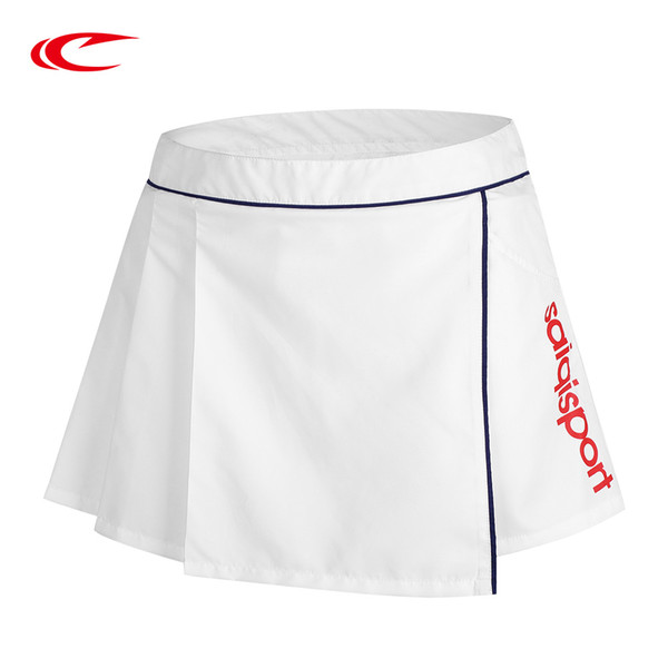 SAIQI 2018 Breathable Sport Women's Skirts Tennis Skorts Badminton Skirts Running Slim Short Tennis Skirt for Girls Black