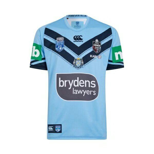 Thai quality NSW Origin Jersey 2019 Classic New South Wales Blues State of Origin Rugby Jersey 19 Wales Blues State Rugby