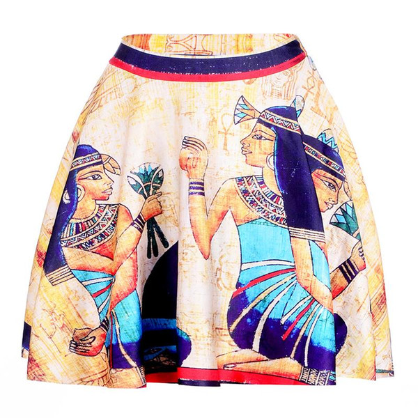 Cleopatra Women Sexy Pleated Skirts Tennis Bowling Bust Shorts Skirts XXL Egypt Pharaoh Female Fitness Sport Apparel A Style