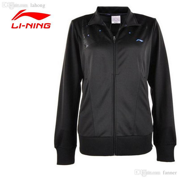 Wholesale-LI-NING 2016 New Tennis Training Jacket Women Breathable Solid Collar Jacket Quick Dry Sport Jacket LINING AWDH348