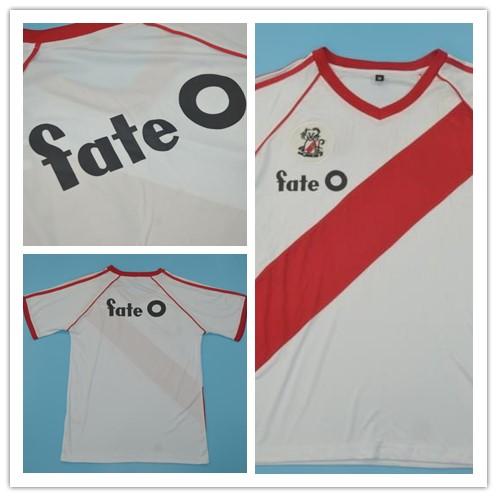 Top quality 86 RIVER PLATE Home jersey Argentina's river plate football jersey