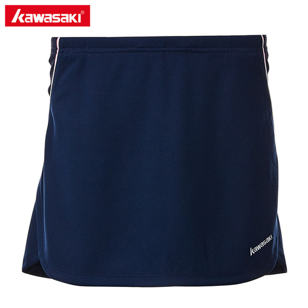 2018 Kawasaki Brand Professional Badminton Skirt 100% Polyester Breathable Solid Tennis Skorts For Women Ladies SK-T2703