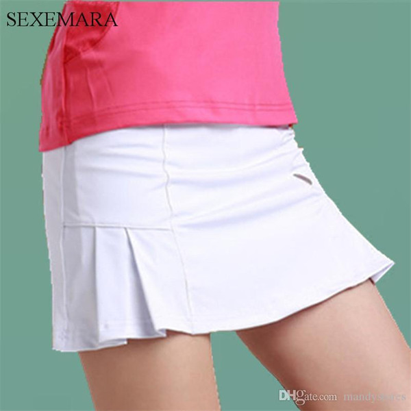 Wholesale tennis skirts women skorts girl badminton running skirt ladies tennis sport skirts with panties free shipping