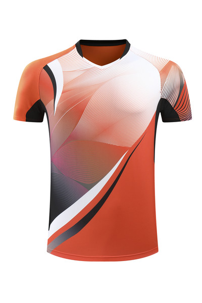 2018 new men, women, badminton T-shirts, tennis shirts, sports clothes, badminton shirts, table tennis training shirts.