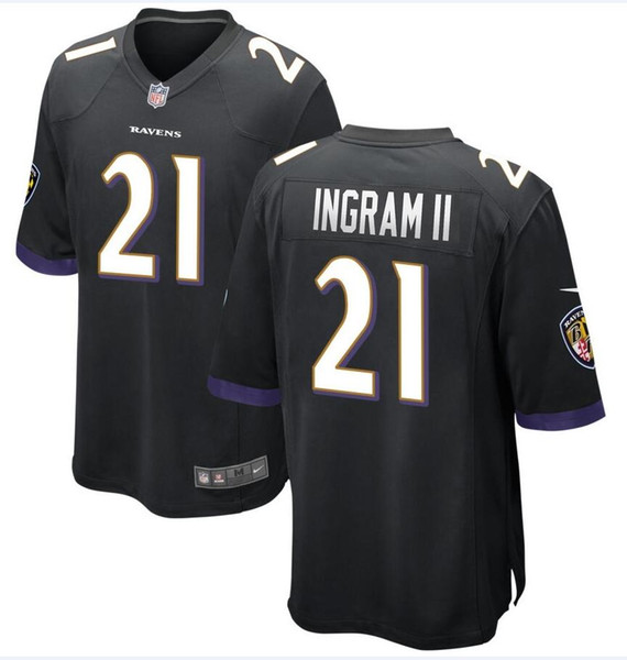 Draft Marquise Brown Ravens Jersey Lamar Jackson Earl Thomas Mark Ingram Justin Tucker custom american football jerseys Ray Lewis authentic