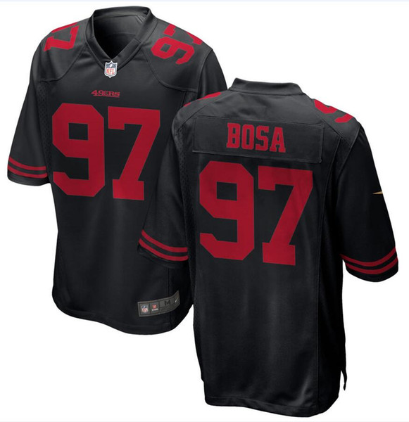 Nick Bosa George Kittle 49ers Jersey Jimmy Garoppolo Jalen Hurd Tim Harris Kaden Smith custom american football jersey 4XL 5XL 6XL factory