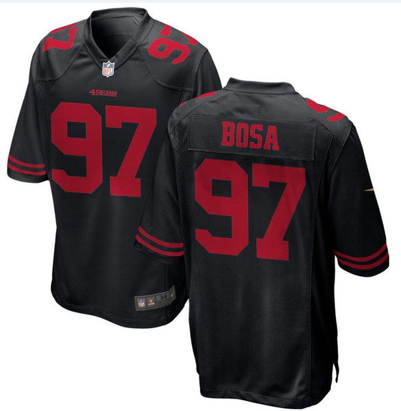 2019 Nick Bosa Jimmy Garoppolo 49ers Jersey George Kittle Mitch Wishnowsky Richard Sherman custom america football jerseys 4XL 5XL wholesale