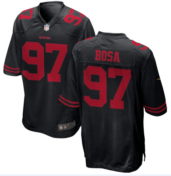 2019 Nick Bosa 49ers Jersey George Kittle Jimmy Garoppolo Mitch Wishnowsky Richard Sherman custom american football jerseys 4XL 5XL youth