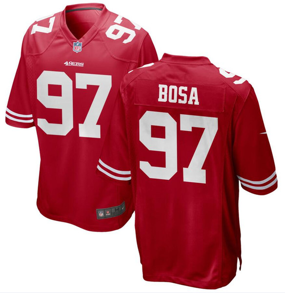 Nick Bosa Jimmy Garoppolo 49ers Jersey George Kittle Justin Skule Steve Young men kids custom american football jersey 4XL 5XL 6XL black