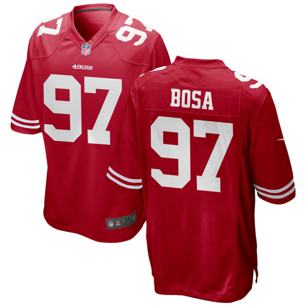 97 Nick Bosa 49ers jersey George Kittle Jimmy Garoppolo Jerry Rice Joe Montana Deebo Samuel Jalen Hurd american football jerseys 4XL 5XL 6XL