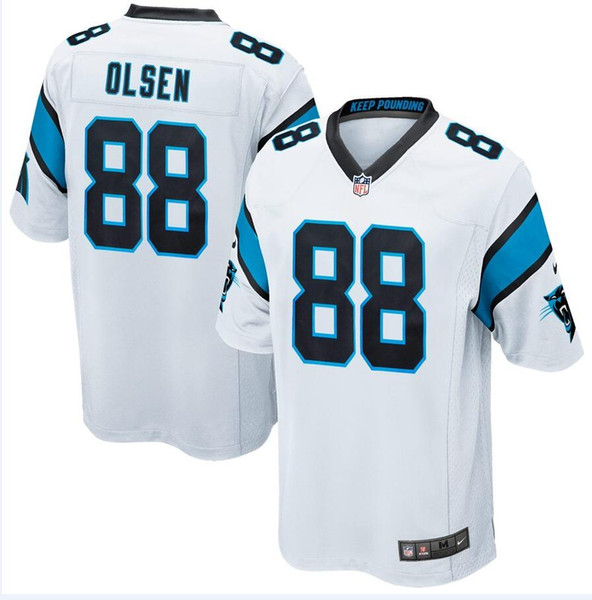 53 Brian Burns Cam Newton Panthers Jersey Christian McCaffrey Luke Kuechly Greg Olsen Will Grier custom american football jerseys Athletic