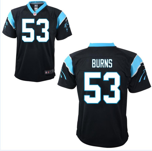 53 Brian Burns Cam Newton Panthers Jersey Christian McCaffrey Luke Kuechly Greg Olsen Will Grier custom american football jerseys Wear youth