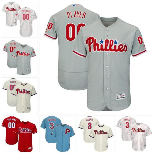 Philadelphia bryce harper phillies jersey baseball jerseys customized blank official cool flex base authentic jersey Juan Samuel Womens men