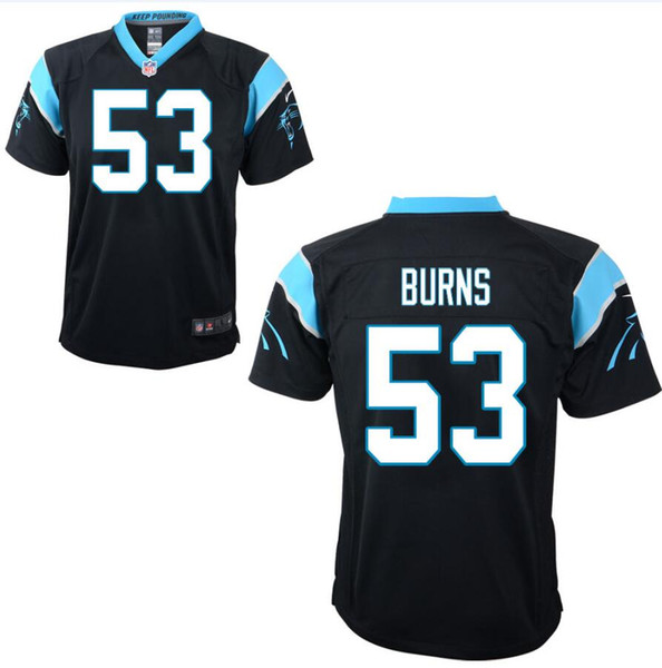 53 Brian Burns Christian McCaffrey Jersey Carolina Cam Newton Panthers Luke Kuechly Terry Godwin custom american football jerseys quality