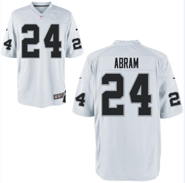 84 Antonio Brown Johnathan Abram Raiders Jersey Clelin Ferrell Josh Jacobs Bo Jackson custom american football jerseys 4XL 5XL 6XL teams