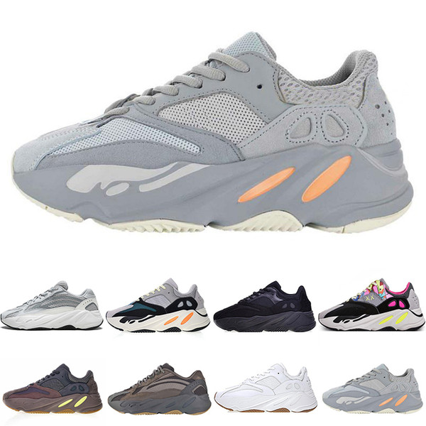 2019 Best Kanye West 700 V2 Wave Runner Running Shoes For Men Women Designer Mauve Solid Grey Static Sports Sneakers Trainers Size 36-46