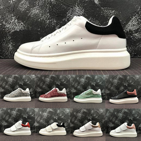 2019 Comfort Trendy Fashion Designer Luxury Men Casual Shoes Womens Triple White Black MC Real Low Cut Leather Trainers Sport Sneakers 35-44