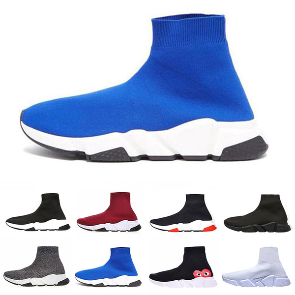 High quality Speed Runner Designer Sneakers Running Shoes for Men Women Classic Luxury Flat Sock Knit Boots Trainers Sports Shoes 36-46