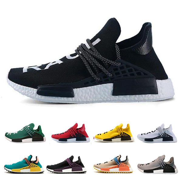 Nmd Human Race HU Running Shoes Pharrell Williams for Men Women nmd runner Top quality Designer Luxury Brand Sports Sneakers size 36-47